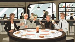 Touch’In Paris, le bar-cocktails équipé de tables tactiles