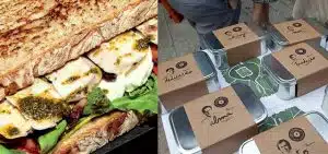 Des sandwichs livrés dans des boîtes qui jouent de la musique d’accompagnement