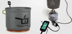 Un marmite de voyage qui recharge les appareils grâce à l’eau chaude