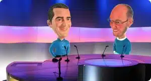 Des figurines en résine avec une tête sculptée à partir d’une photo