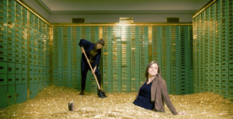Prendre un bain dans des pièces de monnaie comme Picsou