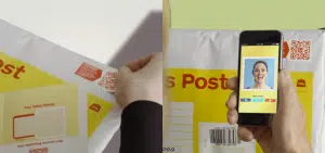 Un QR code sous forme de timbre permet d’associer une vidéo à un courrier physique