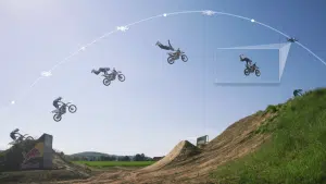 Un drone peut suivre des sportifs en action