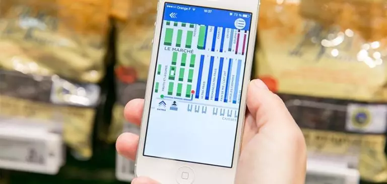 Une app affiche le trajet de vos courses en hypermarché