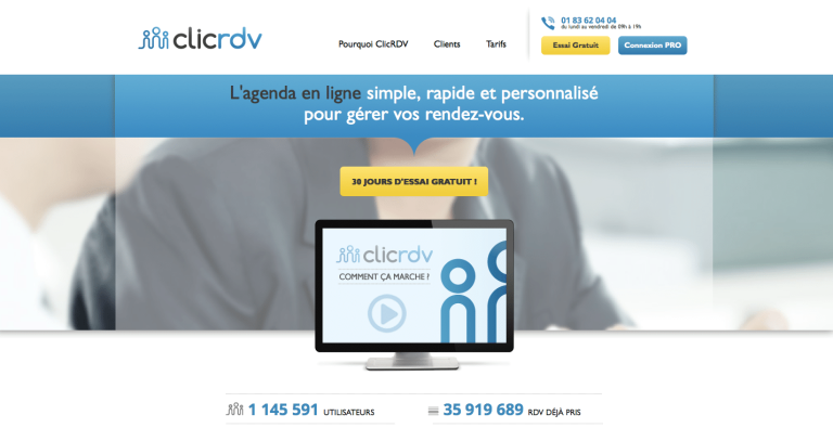 Un agenda en ligne permet aux professionnels de mieux gérer leurs RDV