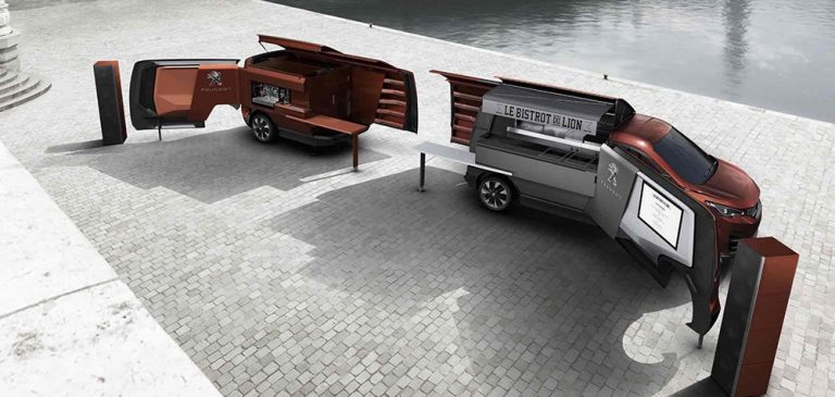 À Paris, Peugeot lance son food truck haut de gamme