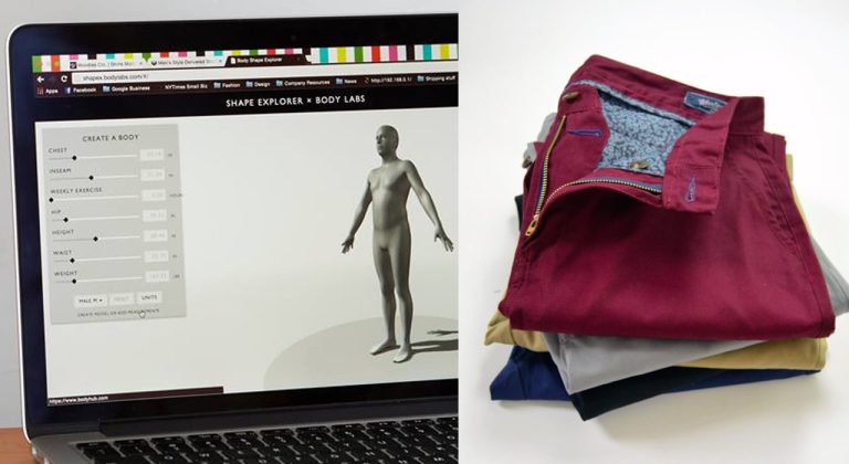 Un chino personnalisé fabriqué à partir de l’imagerie en 3D du corps