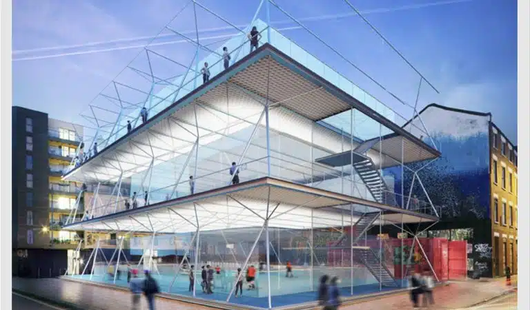 Des terrains sport superposables utilisent l’espace urbain inutilisé
