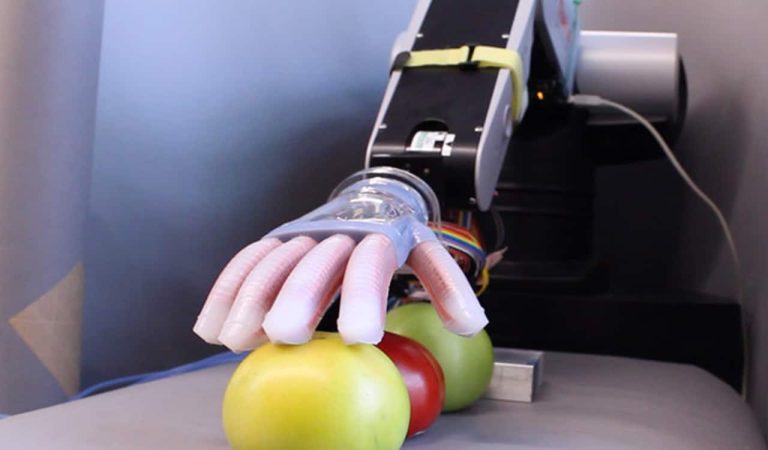 Une main robotique avec le toucher le plus doux