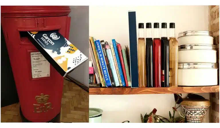 Une bouteille avec un design original pour les livraisons postales