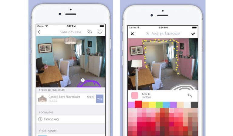 Idées participatives de décoration d’intérieurs et de rénovation virtuelle à travers une application