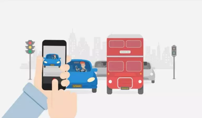 Une nouvelle application qui paye les vidéos qui montrent des conducteurs utilisant leurs smartphone au volant