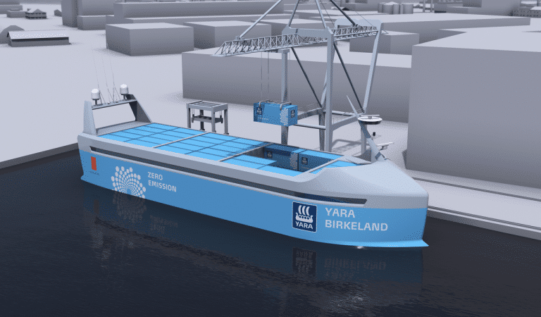 Un navire-cargo autonome et écologique sera lancé en 2018