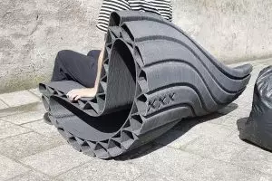 Des meubles publics imprimés en 3D sont entièrement recyclables