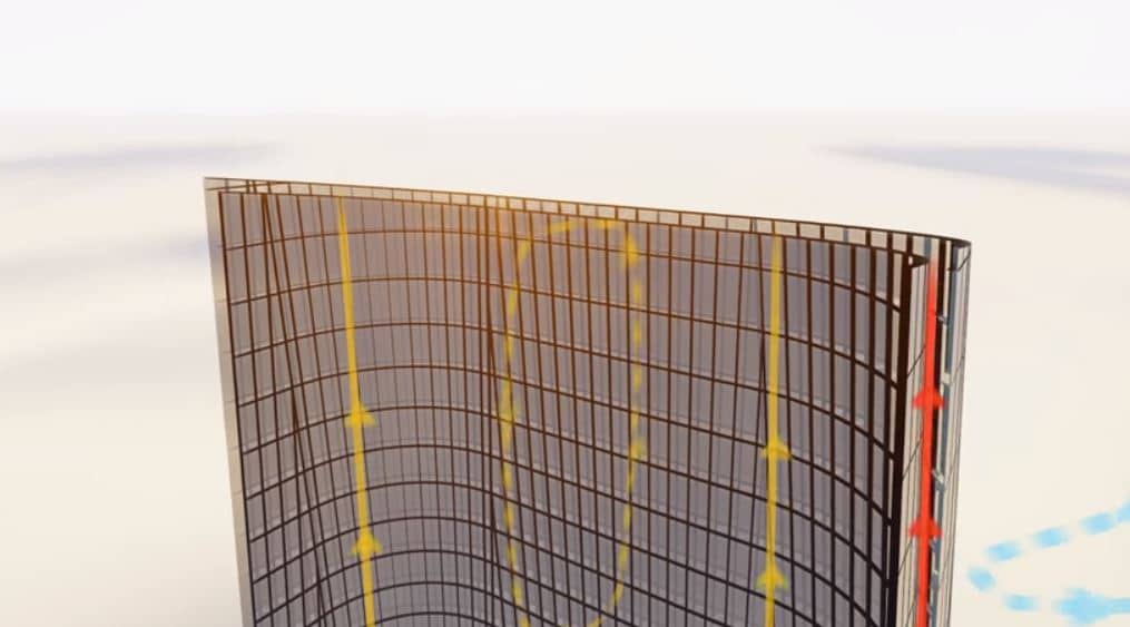 Un immeuble-ferme construit dans une ville suédoise