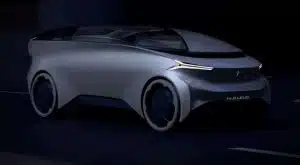 Une voiture autonome luxueuse au design futuriste