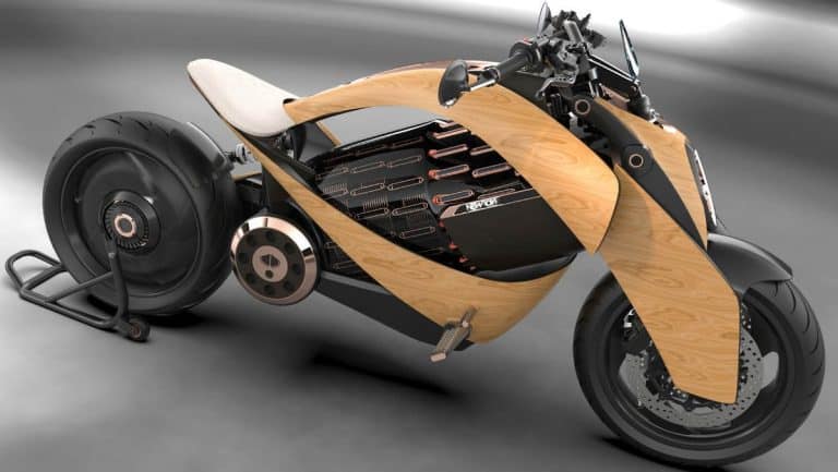 Cette moto en bois électrique fait rêver les amateurs de deux roues !