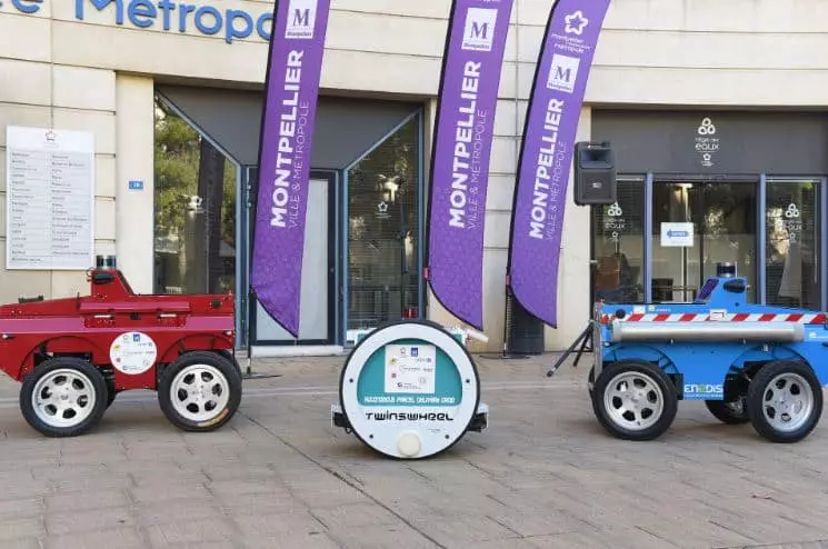 Des droïdes autonomes pour remplacer les camions de livraison à Montpellier