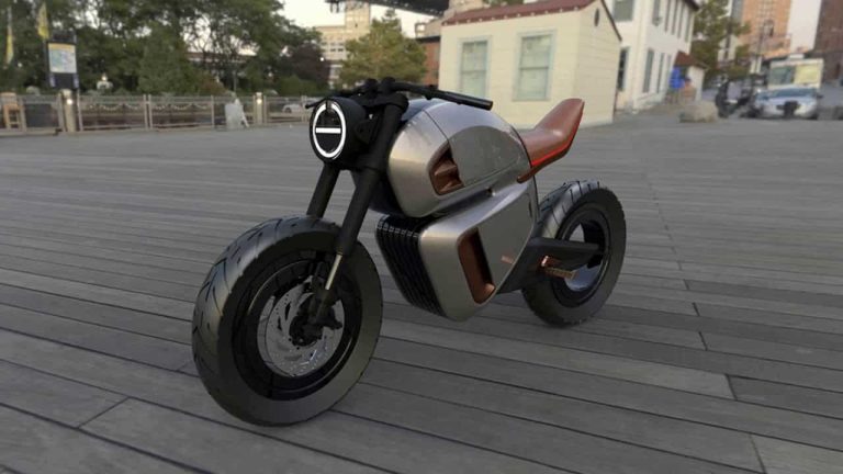 Une start-up française dévoile NAWA Racer, une moto électrique hybride et futuriste