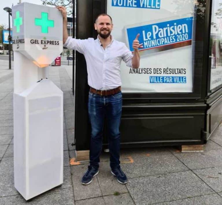 Gel Express, le premier distributeur automatique de gel hydroalcoolique est né !