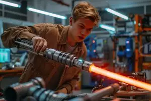 Un youtubeur russe surprend en créant un sabre laser fonctionnel : découvrez cette prouesse technique
