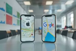 Apple vs Google Maps : découvrez qui va dominer la navigation mobile avec des chiffres surprenants