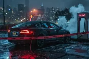Une tentative de recharge illégale de Tesla vire au drame : découvrez comment tout a basculé