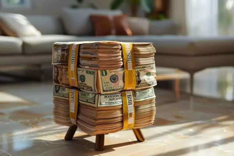 Ce tabouret fabriqué en France à partir de billets de banque recyclés fait sensation : l’objet déco qui intrigue tout le monde Ce meuble improbable : un tabouret en billets de banque recyclés qui pourrait bien vous surprendre