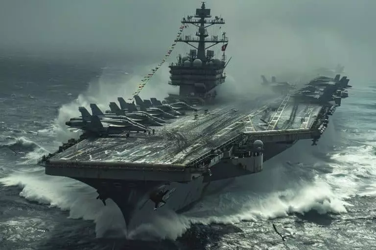 Découvrez comment ces porte-avions géants dominent les océans avec audace