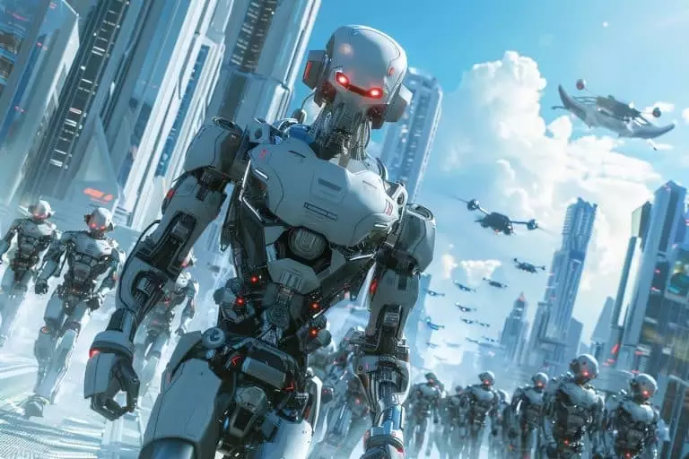 Le jour où un robot audacieux convainc 12 machines de le suivre dans une évasion improbable