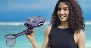 Ce drone sous-marin à prix cassé se transforme en chasseur de trésors, prêt à explorer les profondeurs oubliées Ce drone sous-marin révolutionnaire à moins de 500 $ transforme la chasse au trésor avec détecteur et filet inclus