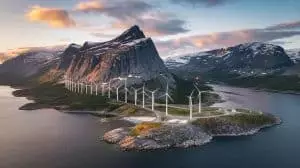 Ce "mur d'éoliennes" norvégien capte 2,5 fois plus d'énergie et promet de révolutionner l'éolien flottant