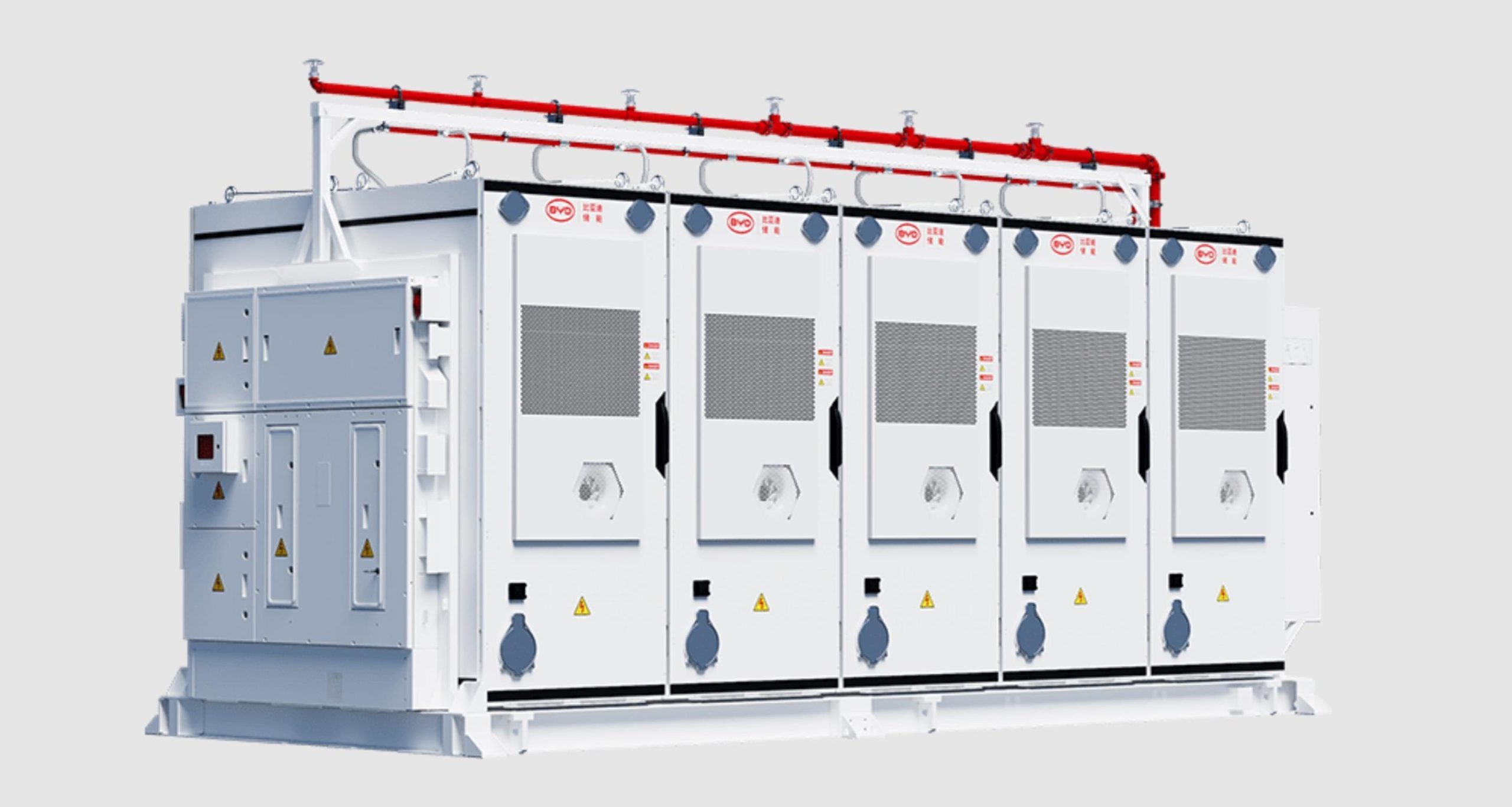 Les sites seront équipés du nouveau système de stockage d'énergie MC Cube-T de BYD, intégrant ses batteries Blade à haute densité énergétique