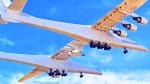 Ce mastodonte des airs, 117 mètres d&rsquo;envergure, s&rsquo;apprête à propulser le Talon-A, un engin hypersonique à Mach 6