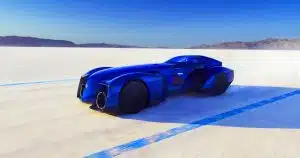 Cette Renault Batmobile des records : un design futuriste et une efficacité électrique qui défient l&rsquo;imagination
