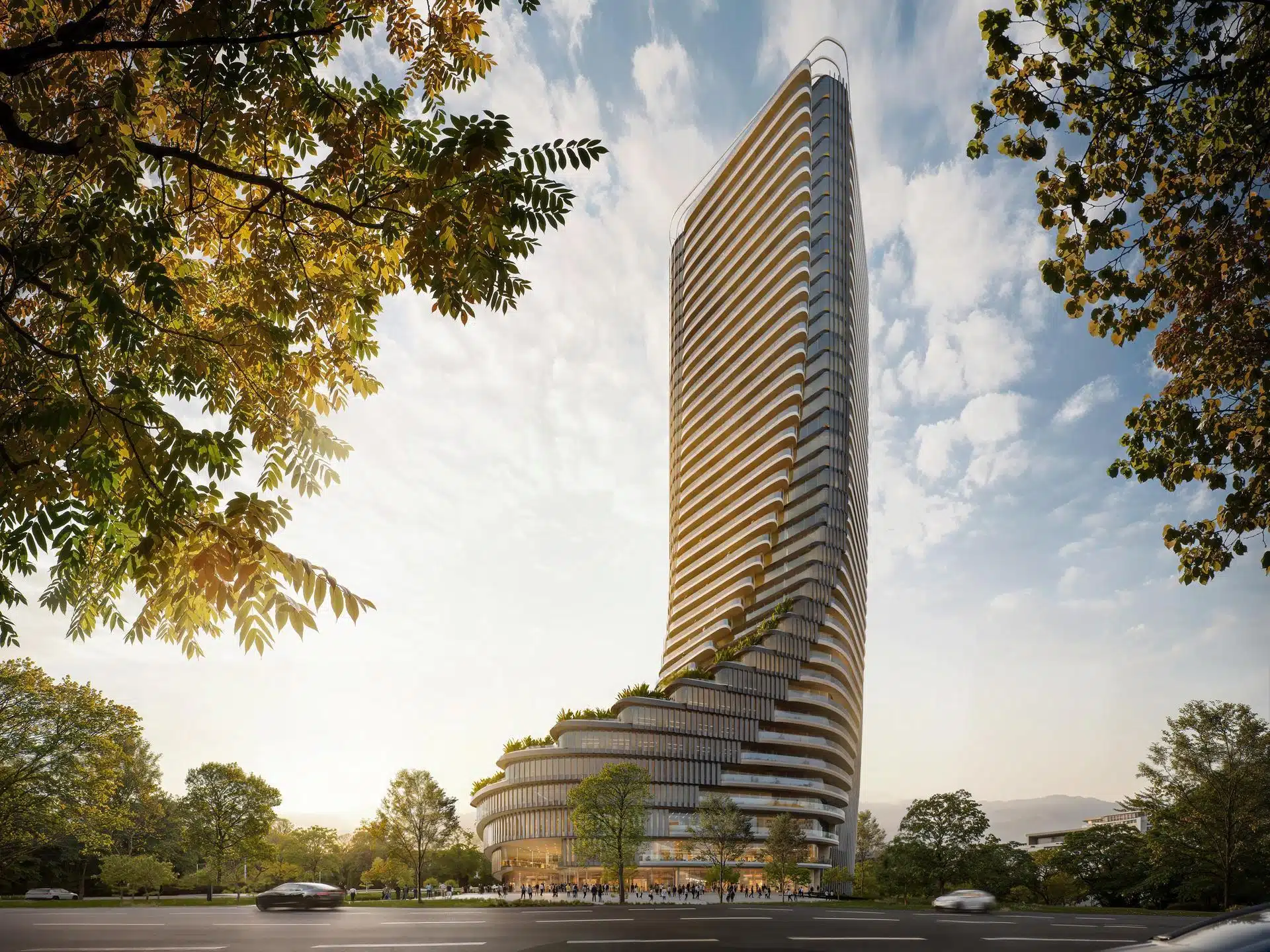 La Cityzen Tower intégrera une végétation abondante et un système de récupération des eaux de pluie.