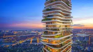 Aussi tordu qu’une hélice géante : ce gratte-ciel en spirale offre des jardins suspendus vertigineux