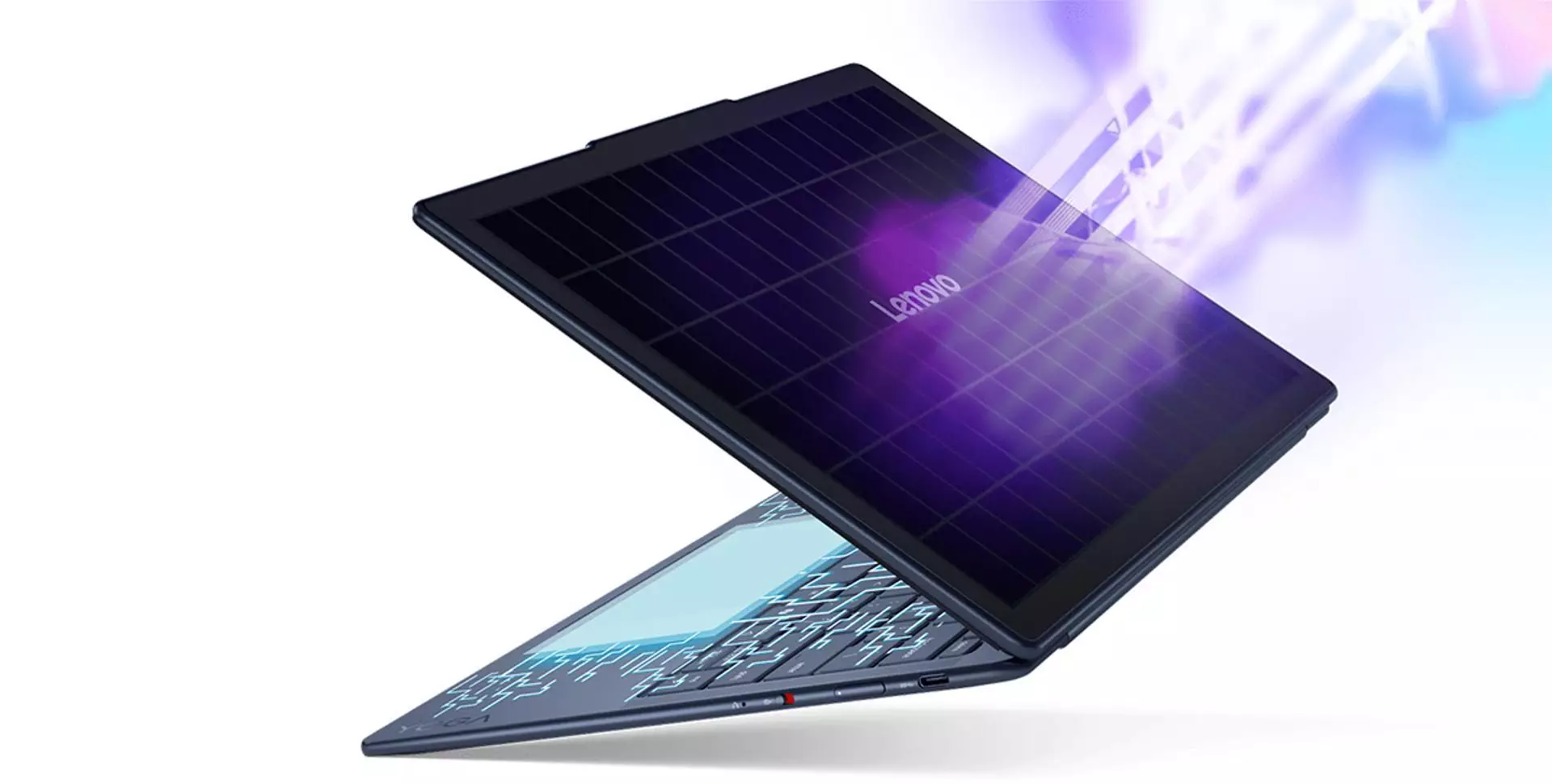 Le concept Yoga Solar PC ne mesure que 15mm d'épaisseur et propose un écran OLED