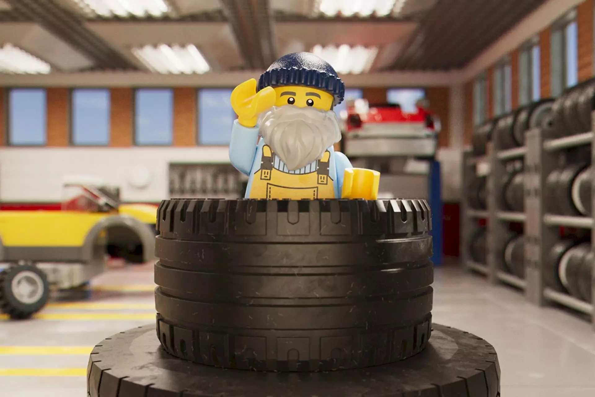 Lego annonce que sa nouvelle composition de pneus inclut 30% de matériaux recyclés, tels que des filets de pêche et des cordes abandonnés par les navires en mer.