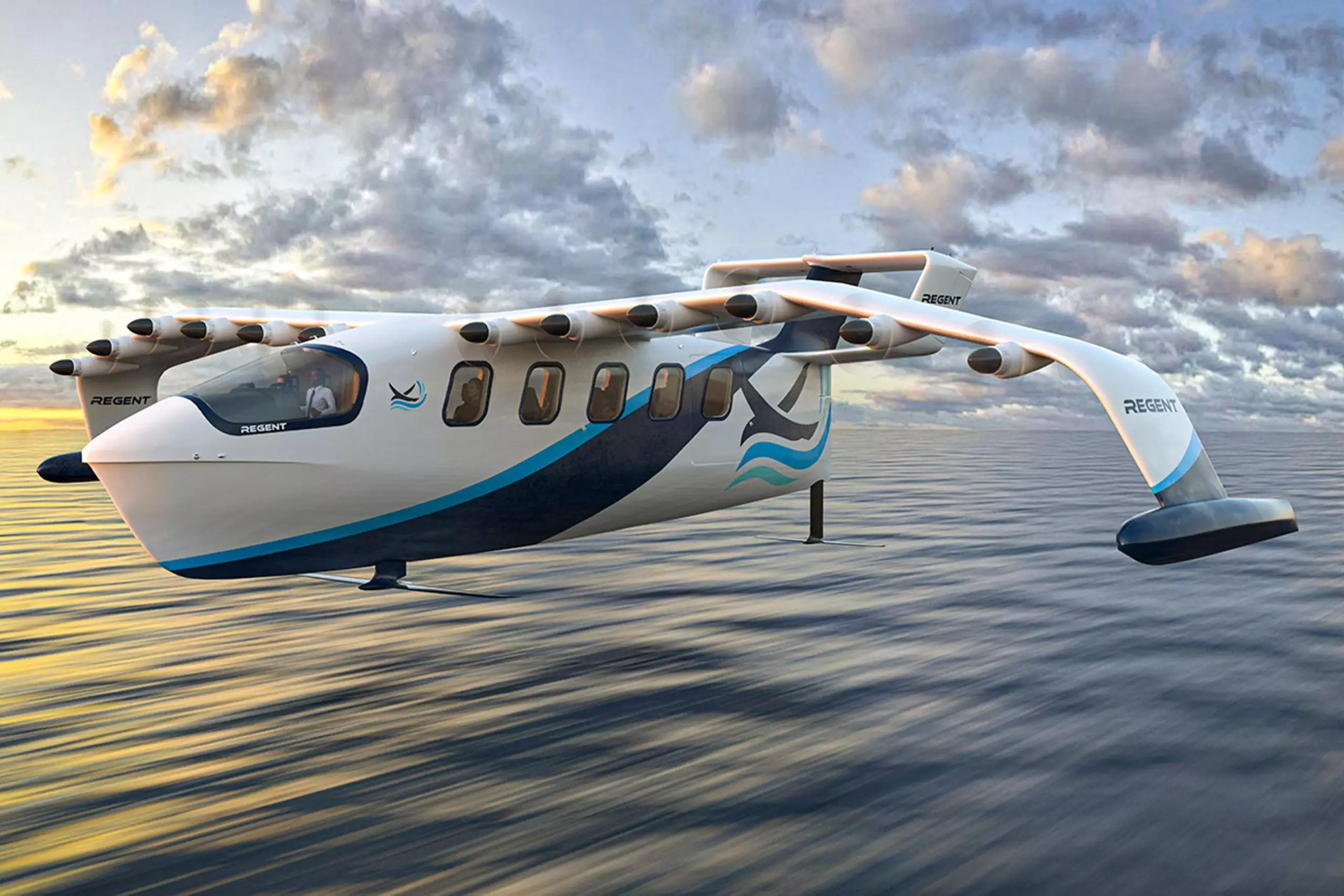 Regent déclare que son hydravion Viceroy de 55 pieds est le plus grand engin volant électrique existant