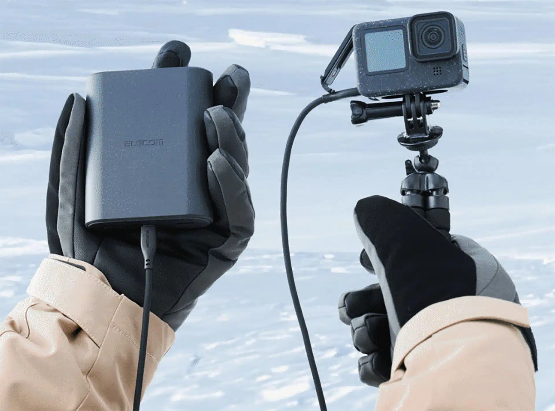 Cette batterie externe est conçue pour fonctionner à des températures pouvant descendre jusqu'à -30 degrés Fahrenheit