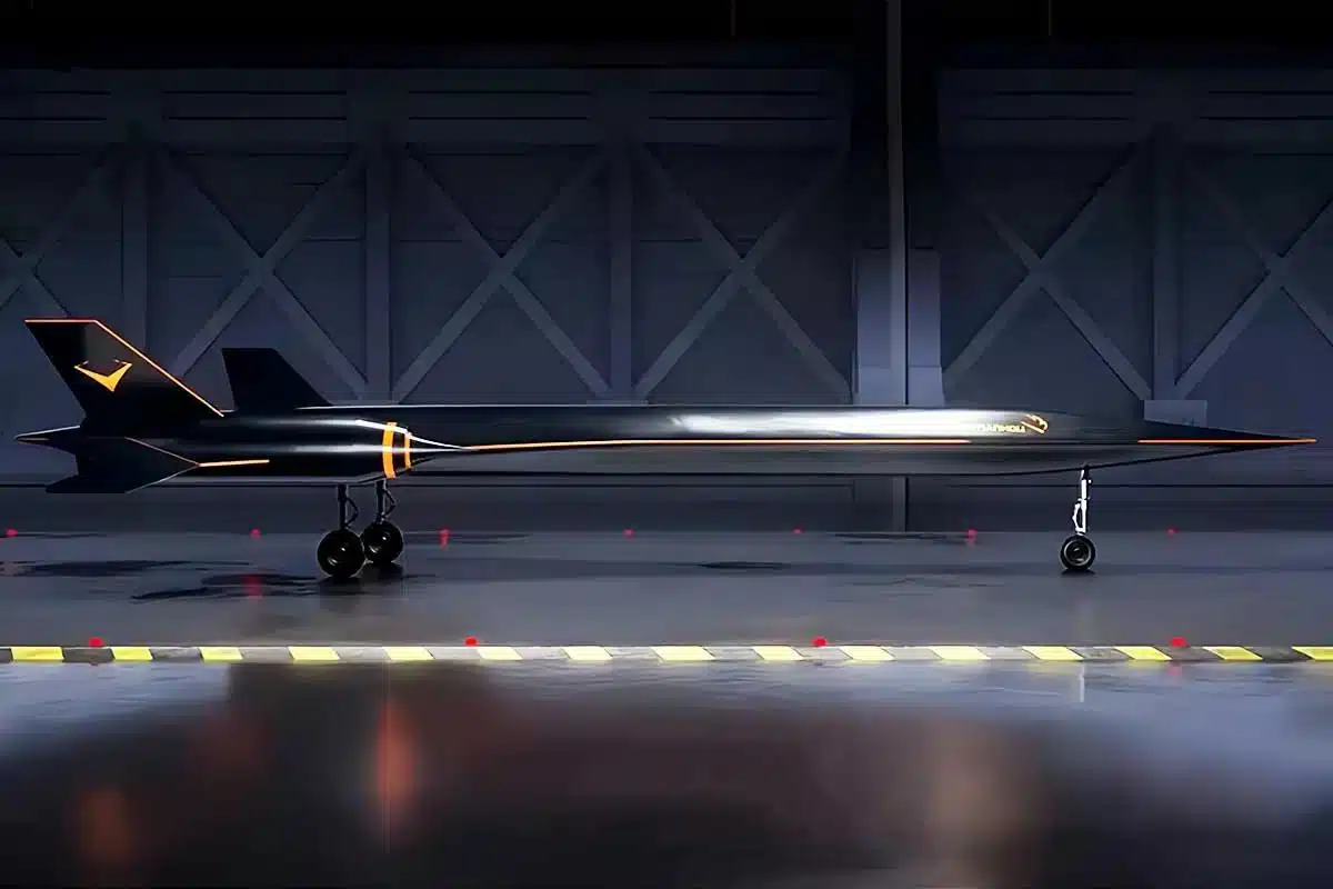 Concept du prochain avion supersonique de Space Transportation.
