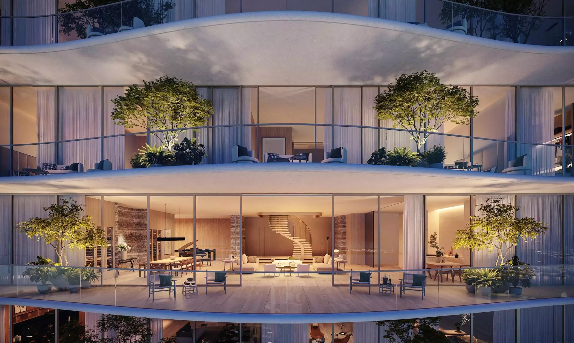 Les appartements des Résidences au 1428 Brickell seront vastes et somptueux