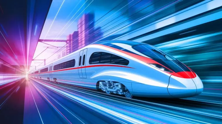 Illustration de l'automatisation des trains à grande vitesse japonais pour répondre à la pénurie de main-d'œuvre (création par IA, illustration non réaliste). Crédit : Ideogram.