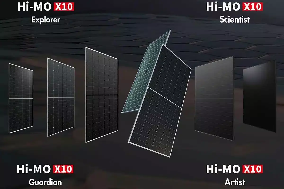Les panneaux solaires Hi-MO X10 sont disponibles en sept variantes.