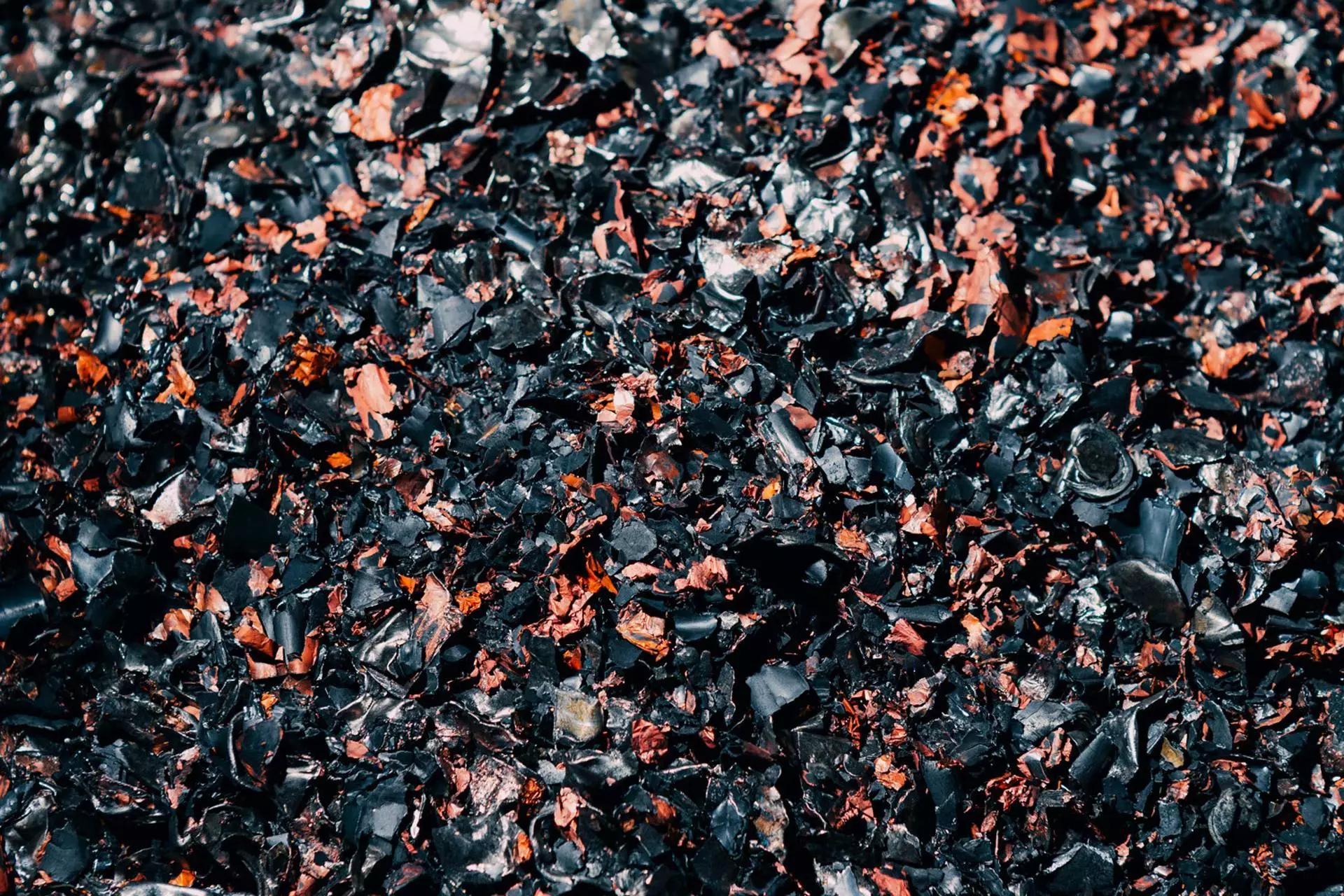 Le mélange obtenu après le broyage des batteries de véhicules électriques usagées