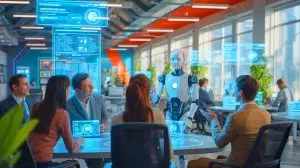 Illustration de l'impact économique et environnemental de la politesse numérique envers l'intelligence artificielle (création par IA, non réaliste). Crédit : Ideogram