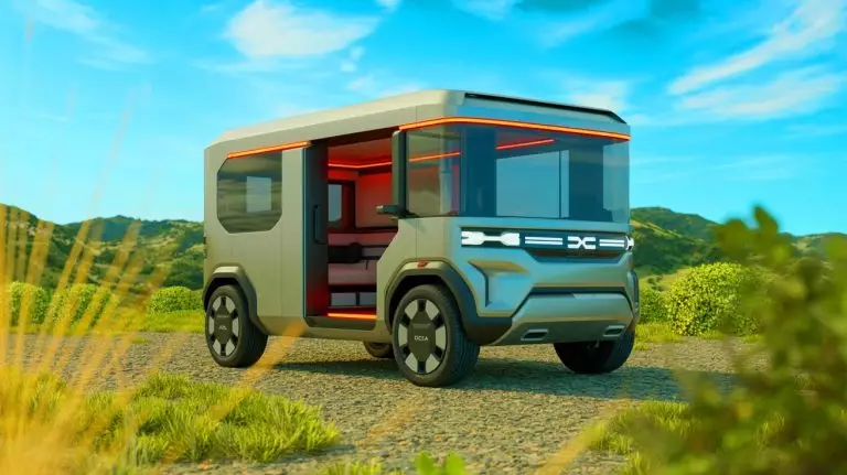 Illustration de l'hypothétique camping-car Dacia inspiré par les tendances actuelles du marché. Image réalisée par IA.
