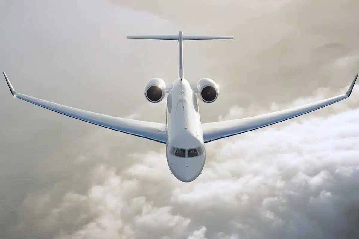 Le dernier modèle de jet privé de Bombardier, le Global 8000.