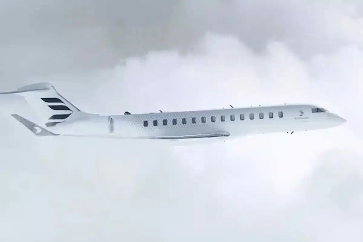 Le modèle Global 8000 de chez Bombardier.